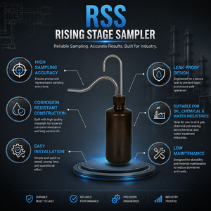 อุปกรณ์เก็บตัวอย่างน้ำและตะกอนลอยอัตโนมัติ RSS Rising Stage Sampler สำหรับการตรวจสอบทางน้ำในลำธารและแม่น้ำ - Product Image 2