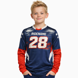Jersey de Motocross MX Personalizado con Impresión Digital para Hombre, Manga Larga, Spandex/Poliéster, Secado Rápido y Transpirable, Servicio OEM - Product Image 4
