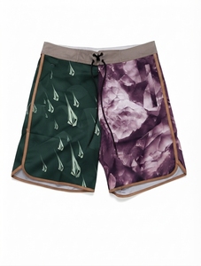 Custom Printed Breathable Athletic <b>Shorts</b> Men Striped Quick Dry Board <b>Shorts</b> Mid Waist Drawstring Casual <b>Swimwear</b> <b>Short</b> Length - Product Image 2