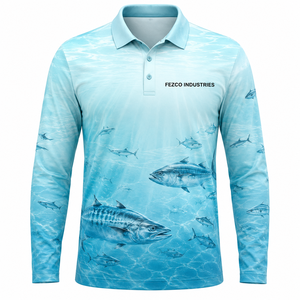 เสื้อโปโลตกปลาแบบมืออาชีพ พิมพ์ลาย แห้งเร็ว ระบายอากาศได้ดี - Product Image 3