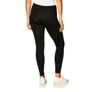 Leggings longs sans couture taille haute pour femmes, pantalon extensible noir uni, vêtements de yoga - Product Image 1