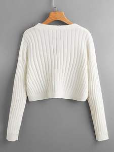 Suéter Cómodo con Cuello Redondo y Forro de Sherpa, Transpirable, para Mujer, Ultra Suave, de Felpa, Cálido para Invierno - Product Image 4