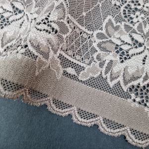 Bande de dentelle florale extensible 23 cm en Spandex/Nylon tricoté chaîne, tissu léger de soutien pour bande de soutien-gorge, lingerie, robes, mariages - Product Image 4