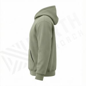 Sudadera con Capucha Personalizada para Hombre, Tejido Grueso, Lavado Ácido, Felpa Francesa, Remaches, 100% Algodón, Transpirable, Invierno, OEM, Nueva Moda Urbana, Color Sólido - Product Image 3