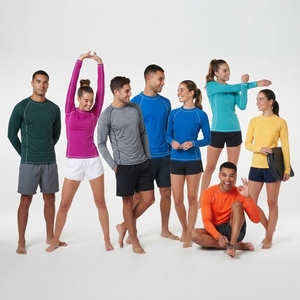 Men Rash Guard Long Sleeve Design For Full <b>Upper</b> Body Protection In Water Sports Men Rash Guard - Product Image 3
