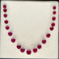 Ensemble de mise en page de rubis chauffé naturel fabricant de pierres précieuses taillées rondes à facettes pierre de rubis rouge en gros pour la fabrication de boucles d'oreilles collier bague