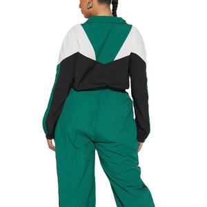 Conjunto Cortavientos para Mujer, Chaqueta Impermeable con Cremallera Completa y Pantalones, Traje Deportivo Ligero para Exteriores, Estilo Hip Hop, Cortavientos, Venta al por Mayor - Product Image 2