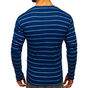 T-shirt d'entraînement à col rond pour homme, coupe classique, avec logo personnalisé, haute qualité, dernier modèle, t-shirt à manches longues pour homme, idéal pour l'extérieur - Product Image 3