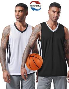 Camisetas de Baloncesto Reversibles sin Mangas con Diseño Personalizado para Equipos Universitarios, Anti-Humedad, Antibacterianas, Tallas Grandes, UPF 50 - Product Image 2