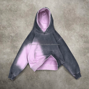 Nuevo Hip Hop Fashion Pullover Casual Acid Wash Hoodie Fabricantes que venden manga larga Hoodie Hombres - Product Image 1