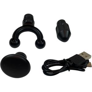Pistola per Massaggio Muscolare a Percussione, 3 Velocità, 4 Testine, Portatile, per Alleviare il Dolore e Rilassarsi dopo l'Allenamento - Product Image 3