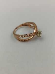 Monture de bague en or rose avec diamant Meilleur prix pour les occasions quotidiennes et spéciales Match de style parfait pour les paramètres de diamant - Product Image 2