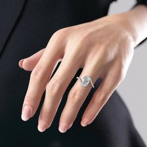 Custom Engagement 925 Sterling Silver Engagement Lab Diamond <b>Ring</b> Jewelry Women Moissanite <b>Ring</b> - Product Image 6