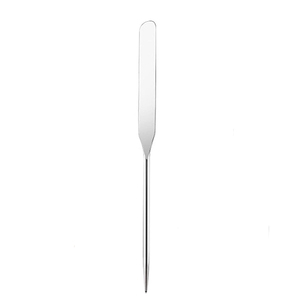 Espátulas cosméticas de acero inoxidable de un solo extremo para uso en salones de belleza OEM ODM, espátulas para mezclar cremas de 6.46 pulgadas, espátulas faciales. - Product Image 1