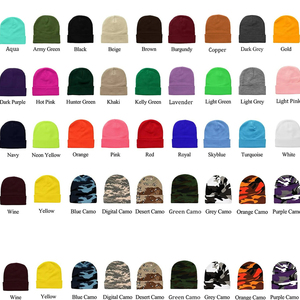 Wholesale <b>White</b> Plain Beanie Hat Rib Knit Winter <b>Cap</b> Unisex Soft Warm Stretch Skull <b>Cap</b> Custom Logo Hat - Product Image 2