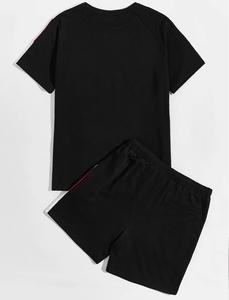 ชุดเซ็ตเสื้อยืดและกางเกงขาสั้นผู้ชาย OEM ขายส่ง ระบายอากาศ แห้งเร็ว น้ำหนักเบา เหมาะสำหรับฤดูร้อน สวมใส่สบายๆ สไตล์ลำลอง สตรีทแวร์ 2026 - Product Image 2