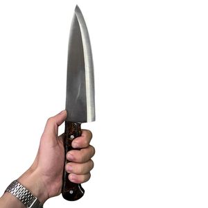 Couteaux de chef en acier inoxydable de qualité supérieure avec manche ergonomique pour hacher, trancher, couper en dés les légumes, la viande et les fruits - Product Image 4