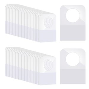 Round Hole Self <b>Adhesive</b> Hanging Tabs Heavy Duty Sticky <b>Adhesive</b> Clear Hang Tabs for Retail Displays - Product Image 3