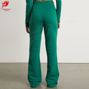 Pantalones de chándal acampanados para mujer, inspirados en la moda, cómodos, con cintura elástica, para viajes de ocio y un aspecto elegante. - Product Image 4