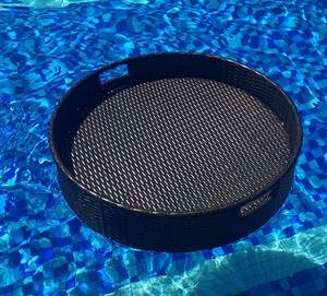 Bandeja de Té AC00033, Bandeja Redonda de Lujo Flotante de Metal para Servir el Desayuno en Hoteles y Villas, para Uso en la Piscina - Product Image 6