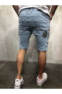 Heavyweight OEM Custom Casual High Quality Blank Loose Summer Short Pants Streetwear Men's Denim Shorts - Product Image 2