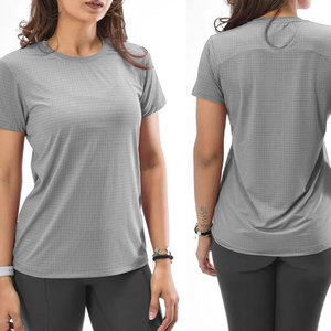 Custom Best Material High Quality Training Wear <b>Sweat</b> Wicking Longline Solid Color Women's Athletic Wear Gym T-Shirt <b>Top</b> - Product Image 3