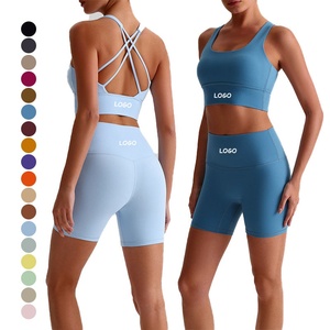 Conjunto de Yoga para Mujer de Primera Calidad, Cintura Elástica, Secado Rápido, Transpirable, Ecológico, Ligero, 2 Piezas, Ropa Deportiva - Product Image 6