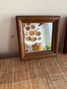 Miroir mural en bois pour spa, miroir mural relaxant en bois pour la décoration de centres de bien-être, accessoire de miroir suspendu en gros - Product Image 3