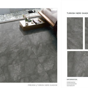 Azulejos de Porcelana Pulida de Gran Formato y Alto Brillo, 600x1200mm, para Pisos y Paredes, para Espacios Interiores Elegantes - Product Image 1