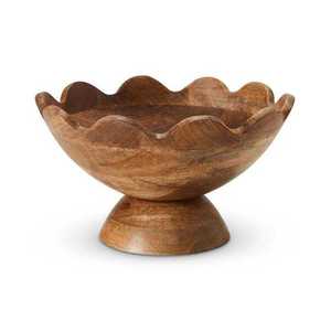 Tazón de madera de acacia de diseño elegante, hecho a mano, de estilo minimalista, para servir comida, regalo, artesanía en madera, tazones decorativos - Product Image 1