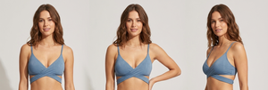 <b>bikinis</b> beachwear Women's <b>Blue</b> Crossed Halter <b>Bikini</b> <b>Set</b> High Waist Bottoms with Drawstring Detail Solid Color Swimwear - Product Image 3