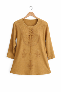 Mini Vestido Casual de Rayón Tejido con Bordado y Top - Product Image 4