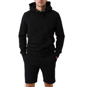 Traje de jogging personalizado para hombre, conjunto de Jersey corto de dos piezas, ropa deportiva de lana para gimnasio - Product Image 3