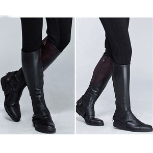 VALNERO INTERNATIONAL Fabricant sur mesure de demi-gamasres pour l'équitation en cuir synthétique pour hommes, prix bas, qualité supérieure, personnalisables - Product Image 4