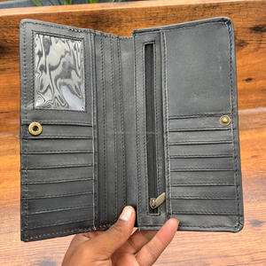 กระเป๋าเงินผู้หญิงยาวใหม่แบบเรียบง่ายกระเป๋าสตางค์หนังแท้กระเป๋าคลัทช์ตอนเย็นและที่ใส่บัตรมือถือ - Product Image 6