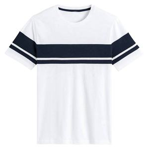 Camiseta 100% de algodón de alta calidad para hombre con impresión personalizada su logotipo hecho para hombre Color al por mayor precio barato camisetas de algodón 2025 - Product Image 1