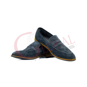 รองเท้าหนังแท้ทำมือสำหรับผู้ชาย สไตล์วินเทจ แฟชั่นรองเท้าหนังผู้ชายแบบทางการ รองเท้าโลฟเฟอร์ - Product Image 1