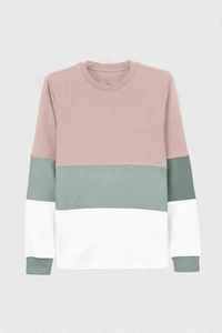Suéter de Punto con Cuello Redondo y Bloques de Color, Manga Larga, Corte Regular, Unisex, Estilo Casual Otoñal - Product Image 6