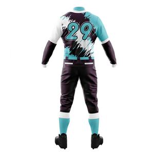 ชุดกีฬาเบสบอลระบายอากาศได้ดีชุดเสื้อเจอร์ซีย์และกางเกงใหม่สำหรับเล่นกีฬาออกแบบโลโก้ได้ตามที่ต้องการ - Product Image 4