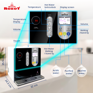 Export Quality Alkaline Water Machine 11 <b>Plates</b> pH 3.5-11, <b>Hot</b>&Cold Water Option,Smart Heating Function,Voltage 220V/50Hz - Product Image 2