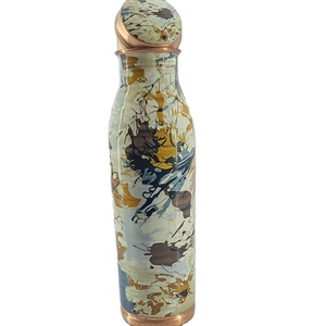 ขวดน้ำทองแดงพิมพ์ลายเป็นมิตรกับสิ่งแวดล้อมดีไซน์ใหม่ล่าสุดพร้อมเครื่องดื่มพลาสติกที่แตกต่างกันสำหรับ Amazon - Product Image 6