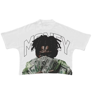 T-shirt pour homme à col en V, manches courtes, 100% coton, avec impression numérique, respirant et à séchage rapide, anti-rétrécissement - Product Image 2