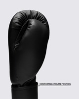 Gants de boxe RTS Black Fly, cuir de vachette véritable de haute qualité, logo personnalisé, imperméables, séchage rapide, protection UV, ajustables