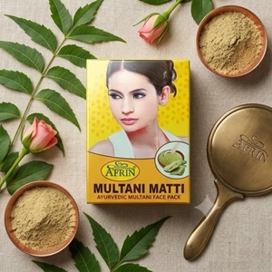 Mascarilla Facial de Arcilla Multani Matti Pura Afrin, Aclara la Piel, Controla la Grasa, Tratamiento para el Acné, Antiarrugas, Nutritiva - Product Image 2