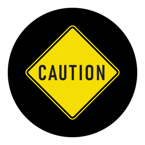 Brady GOBO Panneau de signalisation de sécurité, diaphragme de 1,48 po de diamètre, impression réfléchissante UV pour zones industrielles - Product Image 1