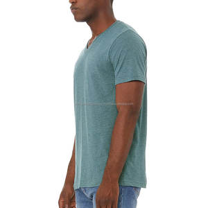 Factory Custom Hombre Under Wear Clothing <b>V</b> <b>Neck</b> 100% Cotton <b>T</b> <b>Shirt</b> for <b>Men</b> - Product Image 5