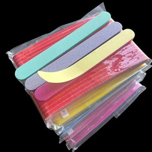 BAFA SURGICAL INSTRUMENTS Lima de uñas de esponja EVA de grano 100, doble cara, multicolor, 9 cm, pulidor de uñas, lima de esmeril - Product Image 4