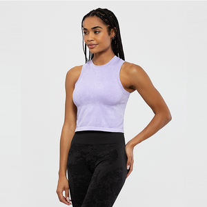 Camisetas de Tirantes para Mujer, Venta al por Mayor, 100% Algodón, Secado Rápido, Elásticas, Transpirables, Ajustadas, para Gimnasio y Entrenamiento - Product Image 1