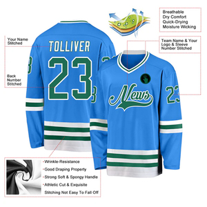 Custom Made Ice Hockey Jersey Sports Club Uniform Personalized Player Name Number High Quality Teamwear Supplier - Product Image 4