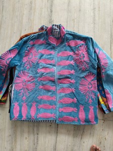 <b>Women</b> Designer <b>Velvet</b> Suzani Embroidered Jacket Handmade Floral Boho Ethnic Winter <b>Coat</b> Indian Artisan Outerwear Wholesale <b>Women</b> - Product Image 2